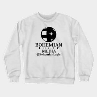 Bohemian Logic Media Logo Black Ink Crewneck Sweatshirt